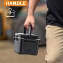 Rechargeable Heated Lunch Box for Men, 1.3L Cordless Electric Lunch Box for Adults with Smart Scheduled Heating, Portable Food Warmer with Complete Accessories (Black)