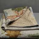 jinchan Green Botanical Print Round Rug 6ft Washable Area Rugs Indoor Circle Modern Tropical Desert Cactus Soft Non-Slip Carpet for Living Room Bedroom Dining Room Playroom Home Office