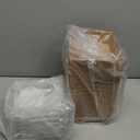 60 Pack Charcuterie Boxes with Clear Lids, Individual (Wood, 5 In) Small Paper Charcuterie Bakery To Go with Lid - Disposable Party Favor Boxes for Food, Sushi, Cookie, Cake Slice, Dessert, Sandwich (Brown)