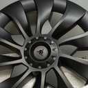 Wheel Covers for Tesla 2017-2023 Model 3 18" Aero Wheel with Center Caps, 18 inch Wheel Covers Hubcap for Tesla 2017-2023 Model 3 Accessories Matte Black 4PCS