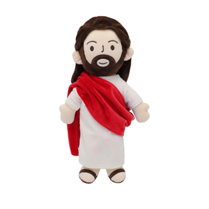 Yelakey 14" Jesus Plush Jesus Stuffed Doll Religious Easter Gifts for Kids Party Favors (Red)