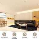 2 Inch LED Recessed Lighting, Dimmable Downlight 3W(35W Halogen Equivalent), 3000K Warm White Ceiling Light, CRI80, Silver Trim with LED Driver(4 Pack)
