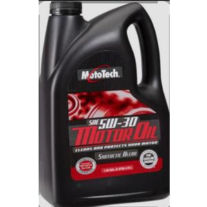 Moto Tech SAE 5W-30 Synthetic Blend Motor Oil. 1,25 Gal