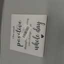 Funny Office Desk Decor, One Small Positive Thought Wooden Sign, Inspirational Gifts for Women Men Friends Coworkers Birthday Christmas, Cute Cool Desk Accessories for Home Office-C12