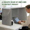 Desk Privacy Panel for Office, Sound Absorbing Cubicle Desk Divider
