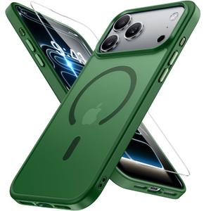 Miracase for iPhone 17 Pro Max Case with MagSafe [with 9H+Screen Protector] Military-Grade Protection Shockproof Scratch-Resistant with Velvet Touch for iPhone 17 Pro Max Cover 6.9
