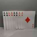 8 Pcs Jumbo Playing Cards 15.8 x 12.6 Inches Large Print Giant Thick Poker Card for Casino Theme Party Decorations Birthday Game Night Party Decor (A)