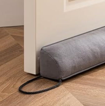 Sunolga 20" Door Draft Stopper Blocks Hot and Cold Air with Removable Washable Cover for Gaps Up to 3", All-Season Seal for Noise, Door Sweep for Bottom of Door and Window, Home Essentials, Gray