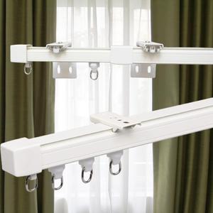 Retractable Ceiling Mount Curtain Track, Measurement-Free Curtain Track 1.1-2.1M / (3.6-6.9 FT)