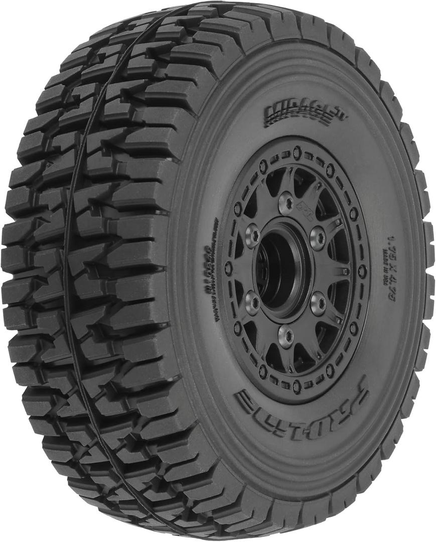 Pro-line Racing Mirage TT 2.2"/3.0" Belted SC Tires Mounted on Raid Black 6x30 Removable Hex 12mm & 14mm Wheels 2 PRO1024811