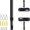 2-Be-Best Projector Mount 360° Rotatable Projector Ceiling Mount Length 16 to 25.6 in / 41 to 65cm Ceiling Projectors Mounts Adjustable Bracket for Mini Projectors Black