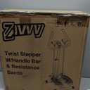 ZIWWVY Stepper Machine with Resistance Bands, Mini Stepper with 300LBS Weight Capacity, Twist Stepper for Full Body Workout, Adjustable Step Height, Smooth and Quiet, Step Machine for Men Women