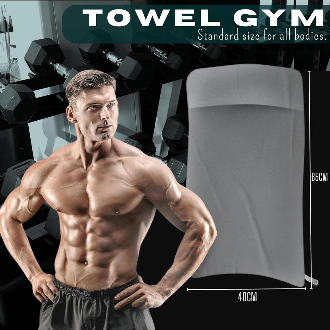 Uonel Sports Towel Gym 90 x 40 Fitness Towel Set of 5 Microfibre Towels Sports Towel Gym Sports Towel Gym Microfibre Non-Slip Machine