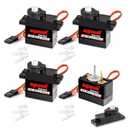 SG90 9g Micro Servo Motor, Metal Motor Gear & Shaft, 1.9kgcm 0.08s/60 Mini Servos for Arduino, RC Airplane, Robot Arm, Car, Boat DIY Projects (4 Pcs)