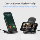 Yootech Wireless Charger,10W Max Wireless Charging Stand, Compatible with iPhone 17/17 Pro/17 Pro Max/Air/16e/16/16 Plus/16 Pro Max/15/14/13/SE 2022/12/11/X/8, Galaxy S25/S24/S23/S22(No AC Adapter)