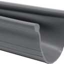 Garage Door Weather Seal - Bottom Seal Bead Type - Grey Vinyl (8')
