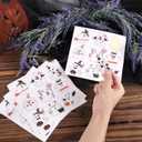 108pcs Cute Halloween Ghost Stickers, 9 Design Self-Adhesive Ghost Decals for Envelopes Labels Gifts Crafts Candy Bags Halloween Party Decoration Supplies Accessories