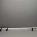 Kemmie 1" Classic Window Curtain Rod with Round Finials Simple Single Telescoping Drapery Rod, 72-144", Matted White