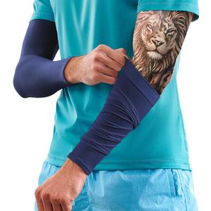 KEMFORD Tattoo Cover Up Sleeves  1 Pair of Lightweight UV Arm Sleeves for Men & Women  Breathable Fabric for Work, Healing Tattoos, and Sun Protection (L)