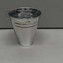 Sadnyy 12 Pack Metal Buckets with Handle, Galvanized Bucket 4.5 x 5 Inch Basket Bucket Party Supplies, Crafts for Christmas, Halloween Candy Bars, Vase Crafts(Silver)