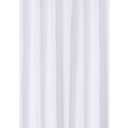 N&Y HOME Extra Long Shower Curtain Liner Fabric 72 x 96 inches, Hotel Quality, Washable, Water Repellent, White Spa Bathroom Curtains with Grommets, 72x96