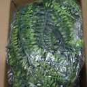 RECUTMS 2pcs Artificial Hanging Boston Ferns Garland Fake Hanging Plant 6 FT Greenery Leaves Ivy Garland Faux Ferns Fake Vines for Spring Outdoor Indoor Home Garden Party Wall Easter Decor