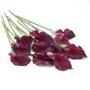 Amore Florals 12 PCS Purple Calla Lily Artificial Flowers,14.6" Faux Calla Lilies Flower Real Touch Silicone Fake Lilies Flowers for Home Decor,DIY Wedding Centerpieces,Indoor Floral Arrangements