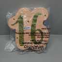 BLUE PANDA - Sweet 16 Pinata for 16th Birthday Party Decorations and Pink Party Birthday Decoration - Pink and Gold Foil Number (16.5 x 13 x 3 In)