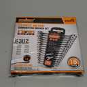 HORUSDY 15-Piece Metric Wrench Sets, Premium Combination Wrench Set Metric 8-22mm, Max Torque, 12-Point, Chrome Vanadium Steel, with Storage Rack