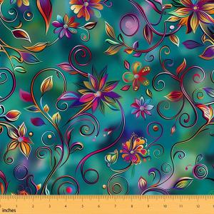 Erosebridal Gradient Boho Upholstery Decor Floral Flowers Soft