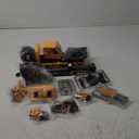 Large Crane Truck Toy with Extendable Crane Arm, Lights & Siren Sounds, Assemble Truck Engineering Vehicle Toy for Boys Girls 3+, Christmas Birthday Gift