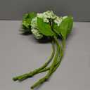 4PCS Artificial Flowers Large Hydrangeas Flowers Latex Bouquet for Wedding Bridal Office Home Party Decoration (2Pcs Green+2Pcs Light Green)