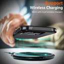 for iPhone 15 Pro Case,[18 FT Military Grade Drop Protection],with 2X[9H Screen Protector ] Slim & Tough Full-Body Protective Official Certification Phone case (Black, iPhone 15 Pro)