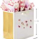Hallmark Signature 7" Medium Birthday Gift Bag with Tissue Paper (Pink Flowers) (1 Count (Pack of 1))