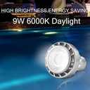 Led Spa Light Bulb 9W 120V, Bright 900LM Daylight White 6000K E26 Base LED Pool Light Bulb SPA Swimming Pool Replacement for 80W-250W Traditional Light