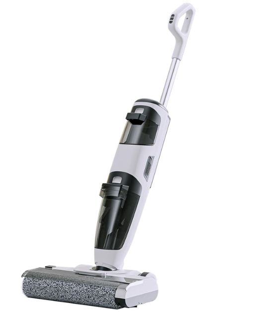 Geavicam Cordless Wet Dry Vacuum Cleaner with 180° Lay-Flat Anti-Tangle Design, 50-Minute Runtime, FlashDry Self-Cleaning, Dual-Sided Edge Cleaning, and Lightweight One-Step Cleaning for Hard Floors