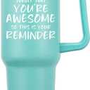 Inspirational Gifts for Women - Christmas Birthday Gifts for Women, Mom, Wife, Girlfriend, Her - Thank You Gifts, Appreciation Gifts for Boss, Coworker, Teacher - 40 oz Tumbler with Handle and Straw
