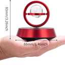 Kwaks Solar-Powered Rotating Car Aromatherapy Auto-Spinning Ornament with Refillable Scent Pad, Subtle Ocean Fragrance, Ideal Gift for Men Women Dad Husband for Dashboard (Red-1)