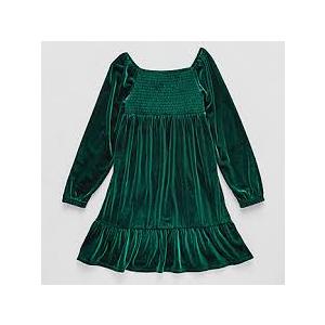 Thereabouts Toddler Girls Fall Dress Winter Clothes Long Sleeve Velvet Dresses Princess Party Outfits M 10/12