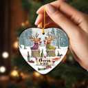 6 x New Year Ornaments - Funny Xmas Gifts for Friends Coworkers Neighbors Family, Unique Ornament Exchange Ideas, Happy New Year 2026 Ceramic Ornaments for Christmas Tree Decorations