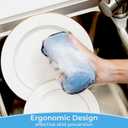2 x GRANNY SAYS Sponges Kitchen for Washing, Dish Washing Scrubbers, Scrubbing Pad for Cleaning, Scrub Sponges for Kitchen Non - Scratch, Scouring Pad for Pots and Pans, Washable & Microfiber Pad, 6 Pack (Blue)