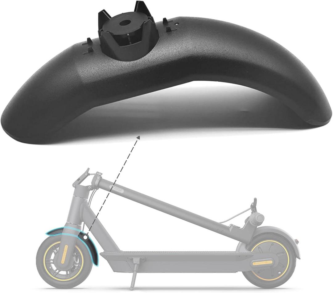 Electric Scooter Fender Bracket, Front Mudguard Fender Replacement for Segway Ninebot Max G30P G30LP, Front Skateboard Fastener High Density Design Light Durability for Scooter (black)