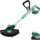 Litheli 12Inch Cordless String Trimmer/Edger, 20V Weed Wacker Eater Battery Powered Grass Trimmer with Auto-Feed for Lawn Trimming/Edging, with 2.0Ah Battery and Charger Included, 12.1" 20V Cordless