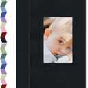 Popotop Photo Album 4x6-300 Photos Linen Cover Photo Books with 300 Horizontal Pockets,Slip-in Picture Albums for Family Wedding Anniversary Baby Vacation Pictures (Black)