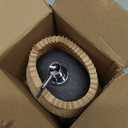 Soap Dispenser, Ceramic Countertop Lotion Dispenser 14oz with Embossed Design, Matte Black Bathroom Refillable Lotion Bottle for Shower Soaps Shampoo Kitchen Organization, ANTIS'S HOME