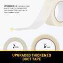 Lichamp 10 Rolls Clear Duct Tapes Heavy Duty, Waterproof No Residue Clear Duct Tape for Packaging Taping Sealing Repairing Tying, Thick & Wide Tape for DIY or Commercial Use, 2 inches x 25 Yards