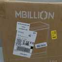 Mbillion 2.6 Gal White Soft Close Slim Bathroom Step Trash Can