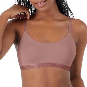 Hanes Women's Originals Supersoft String Bralette, Pullover Bra, Scoop Neckline S