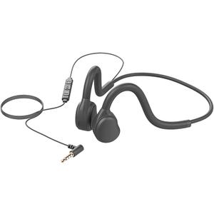 Air Conduction Open Ear Headphones,3.5MM Wired Headphones and Built-in Microphone Suitable for Outdoor Activitie
