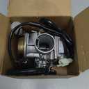 PD24J Carburetor, Compatible with 4-Stroke Engines GY6 125cc 150cc 152QMJ 157QMI ATV Quad Bike 4 Wheeler Dune Buggy Go Kart Moped Scooter Manifold Intake 24mm Carb